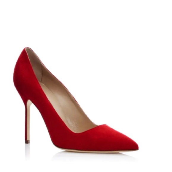 COPY - Red suede stilettos - Picture 2 of 8